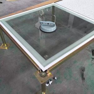 Single Glass Panel Raised Floor